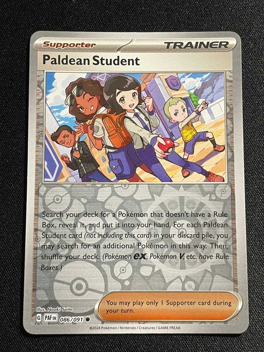 Carta Pokémon Paldea Student 86/91 Paldean Fates