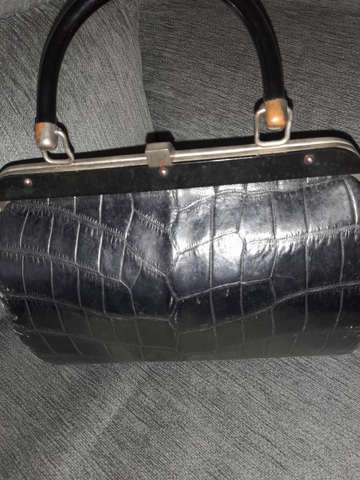 Mala em pele  vintage