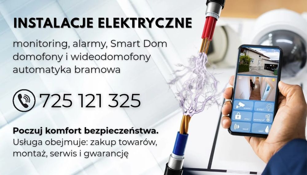 Instalacje Elektryczne Monitoring Domofony Automatyka Bramowa Alarmy