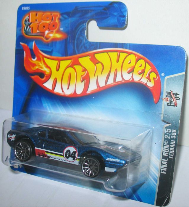 Hot Wheels - Ferrari 308 - Final Run (cartela curta - 2004)