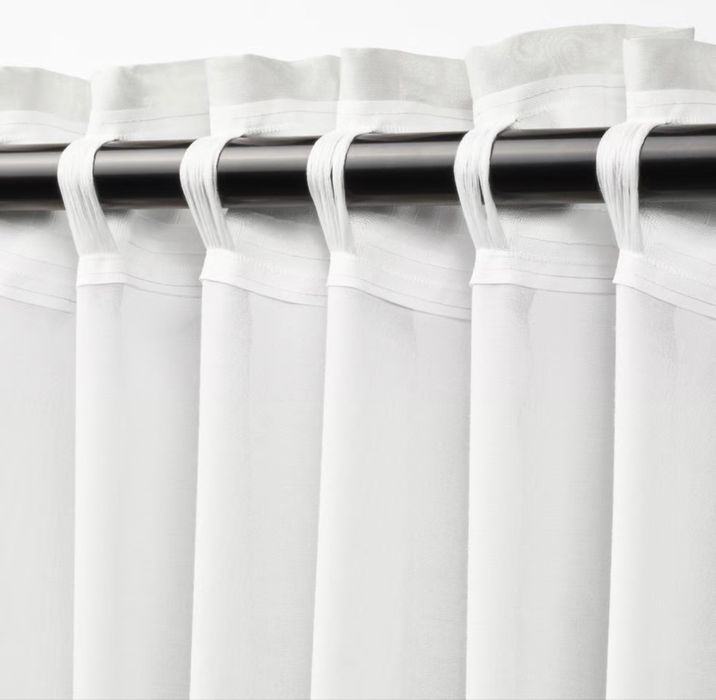 Cortinas brancas com transparencia