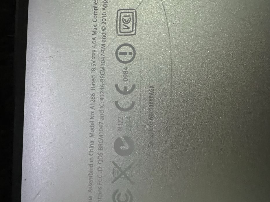 MacBook  Pro late 2011
