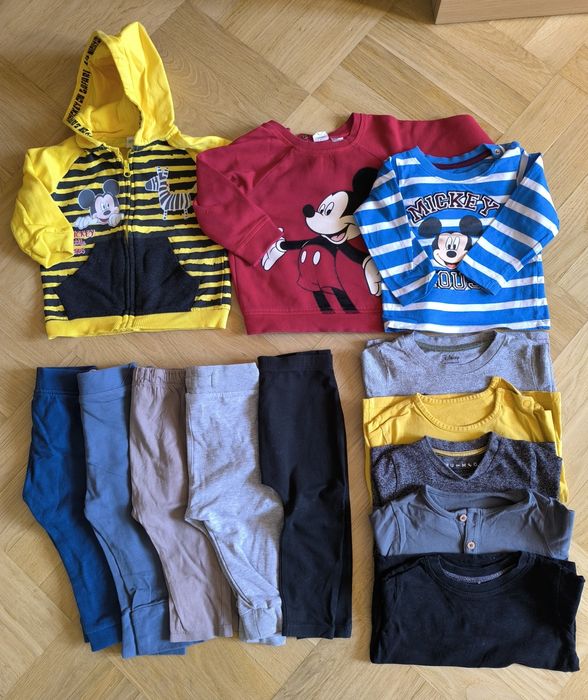 Mega paka, ubranka dla chłopca 80, 9-12 miesięcy