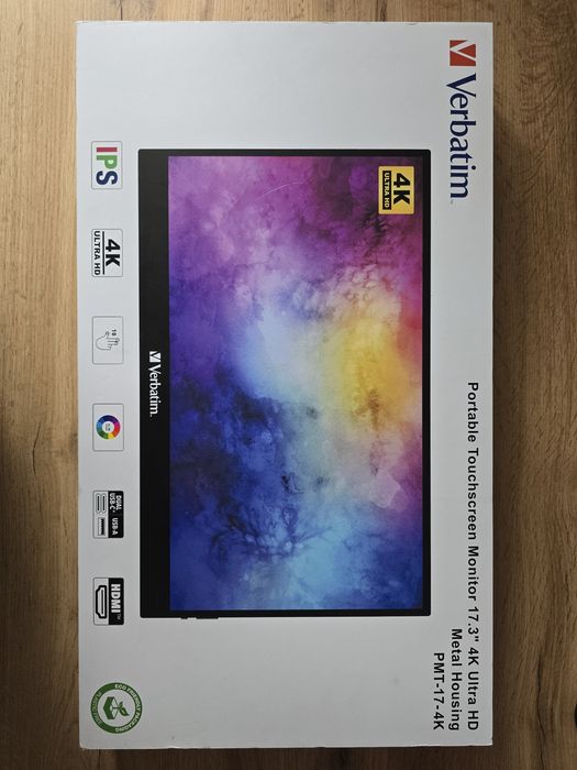 Monitor przenośny VERBATIM PMT-17-4K 17.3" 3840x2160px IPS