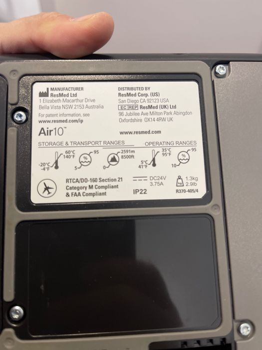 Resmed AirSense 10 AutoSet C-PAP ИВЛ аппарат для лечения храпа