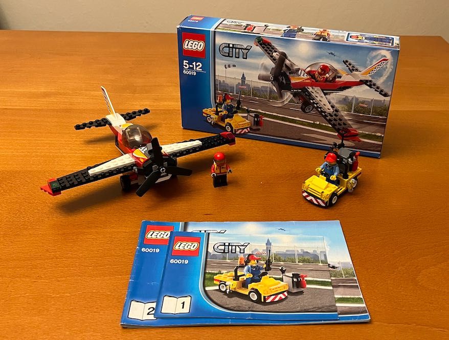 Lego City 60019 Samolot kaskaderski kompletny zestaw