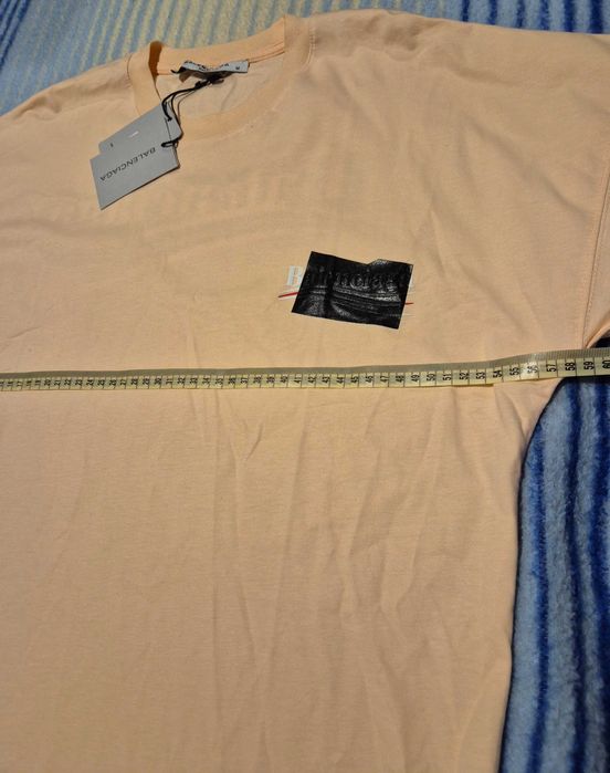NOWOŚĆ Nowy koszulka tshirt bezowa Balenciaga Paris super JAKOŚĆ M