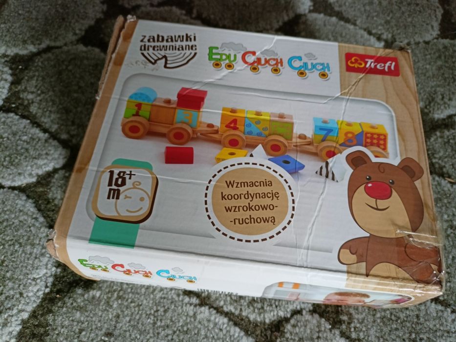 Drewniany zestaw edu ciuch ciuch trefl
