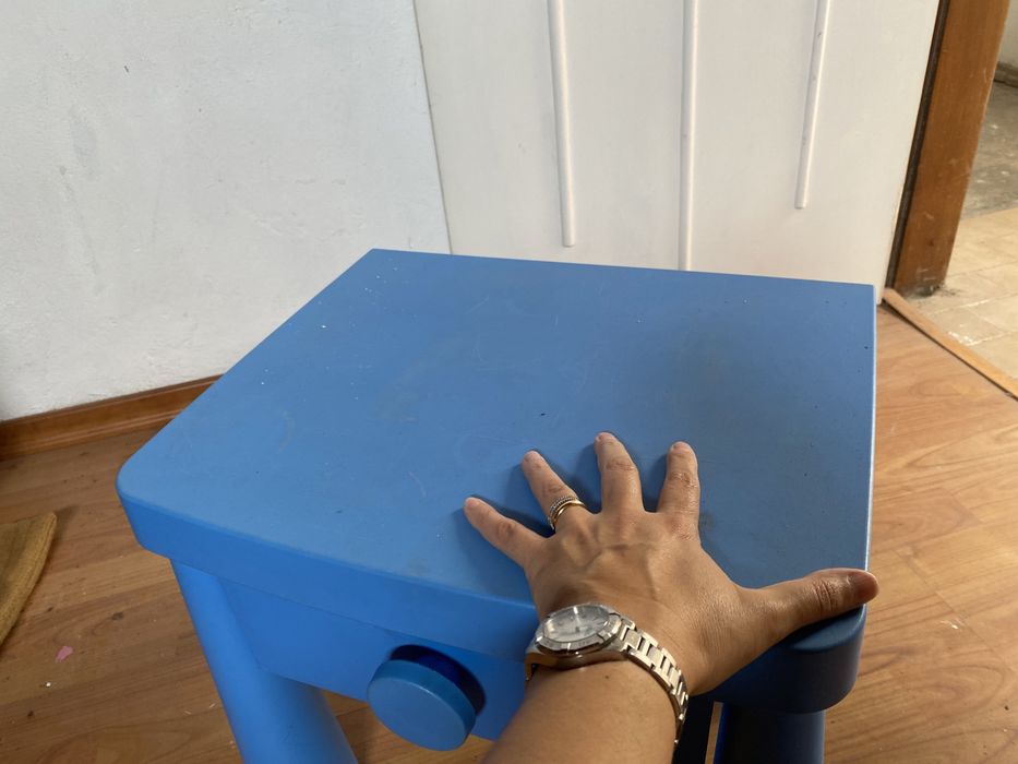 Mesa cabeceira ikea azul