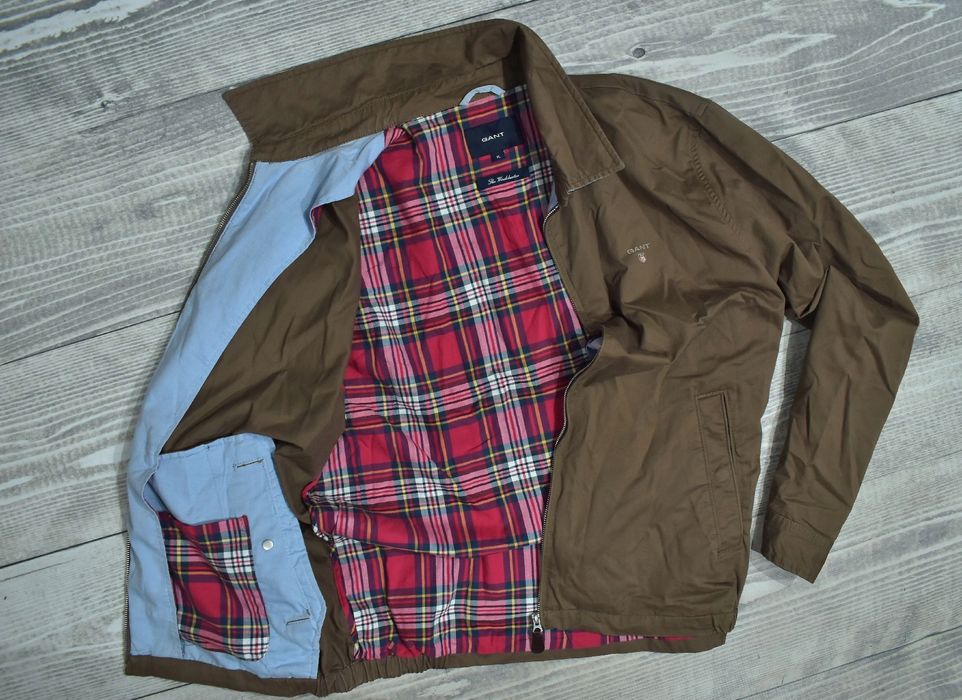 Gant The Windcheater Brązowa Kurtka Męska Harringtonka Xl
