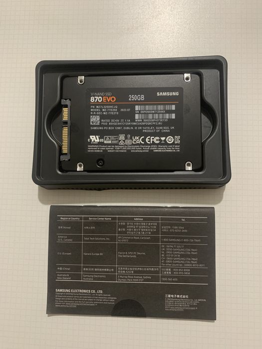 SSD evo 870 на 250GB новий