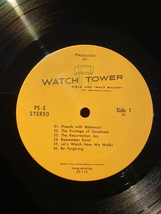 10 Discos vinil Singing - Watch Tower - EUA colecção completa RARA