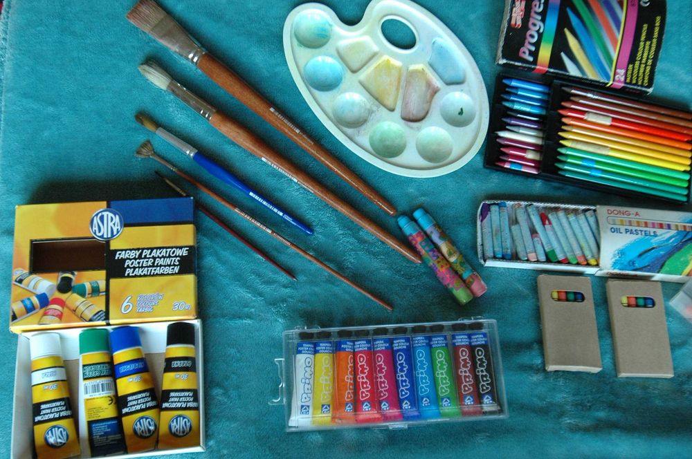 zestaw plastyczny malowanie rysowanie