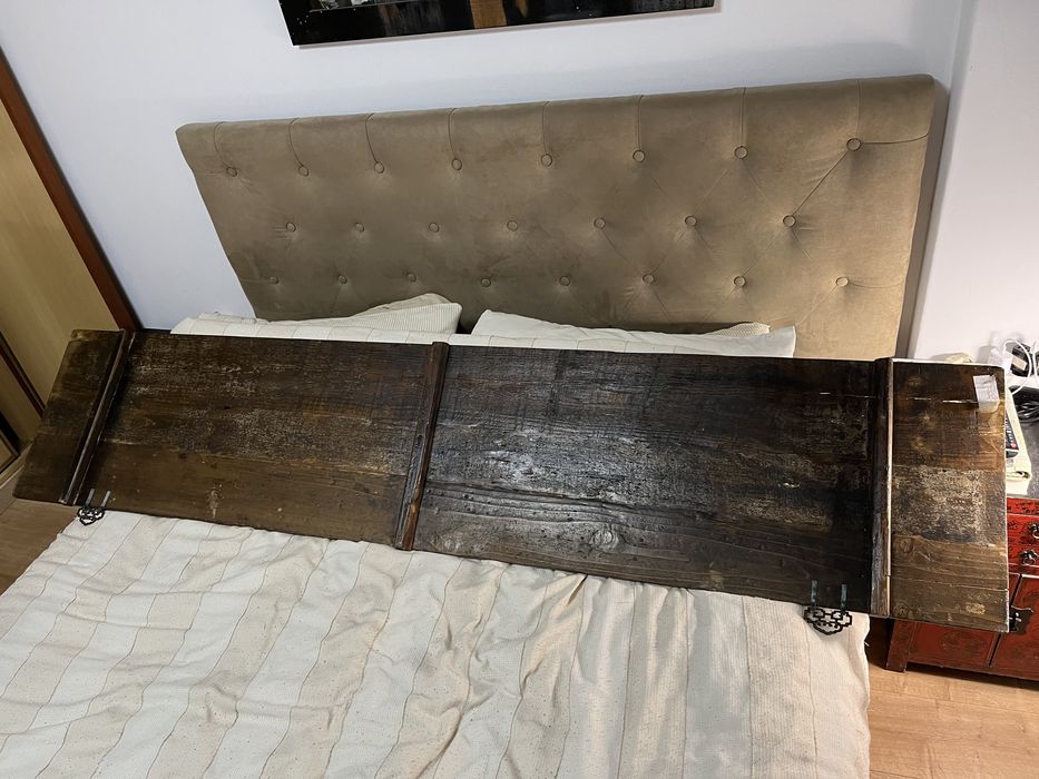 Quadro chinês em madeira pintado à mão