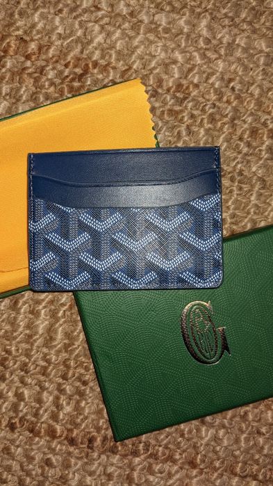 Portfel card holder Goyard w kolorze navy blue