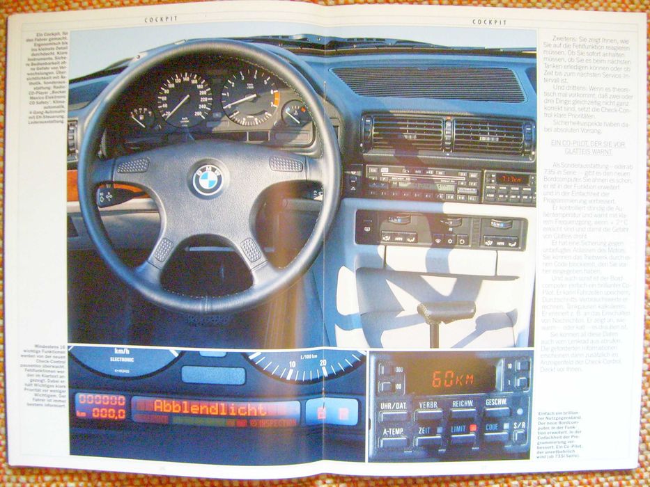 BMW 7 E32 - 730i 735i 735iL * prospekt 48 str. PIERWSZE WYDANIE 1986 !