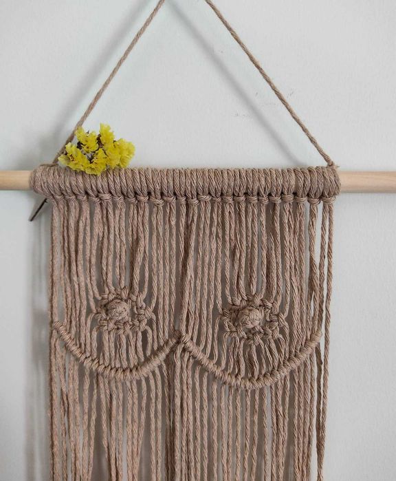 Painel femme em macrame