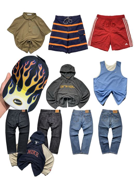 Tajemnicze pudełko z markową odzieżą w rozmiarze M-L