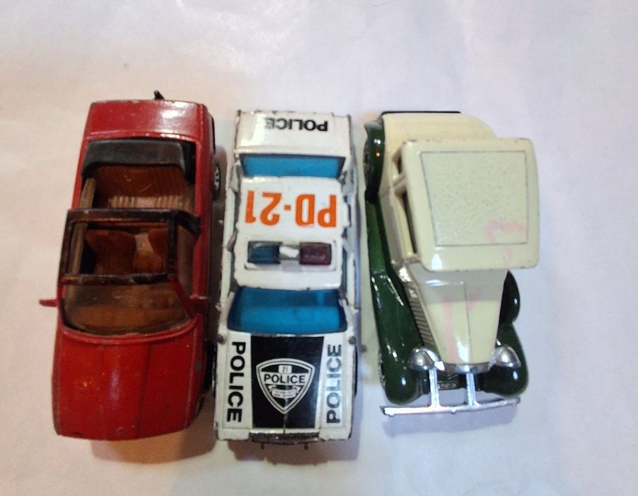Lote de 3 miniaturas antigas Matchbox