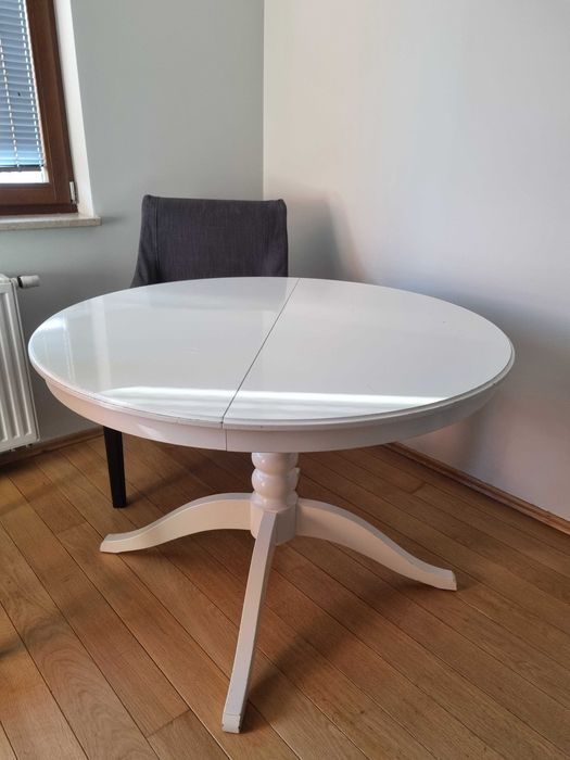 Stół okrągły 110cm Ikea biały