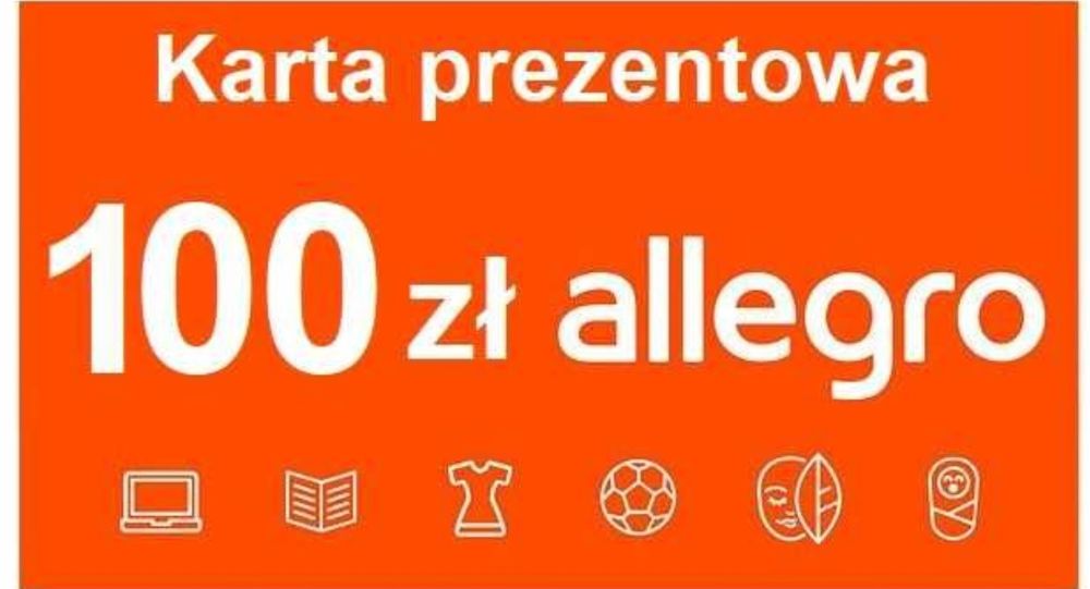 Karta podarunkowa Kod cyfrowy 100zł Allegro