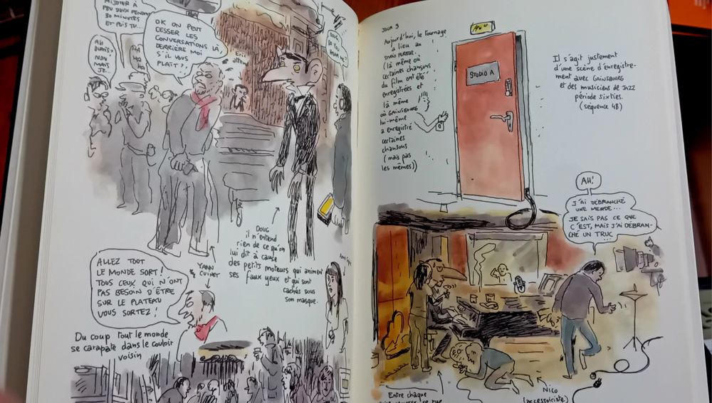 BD Feuille de Chou, journal d'un tournage, Mathieu Sapin, Gainsbourg