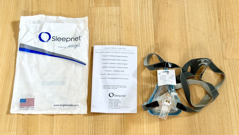 Нова сіпап маска ротоносова Sleepnet Veraseal 2 AirGel, розмір M і S