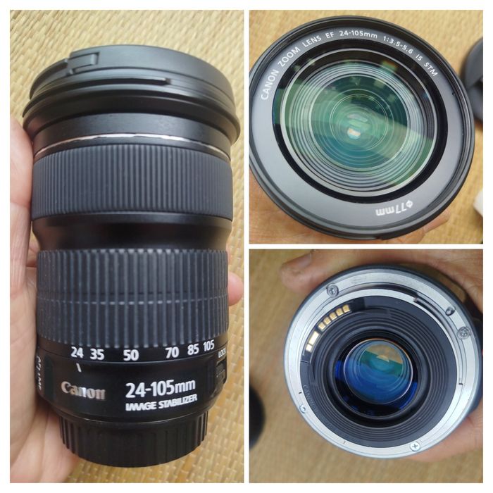 Canon 5D mk III punho 24-105mm STM flash