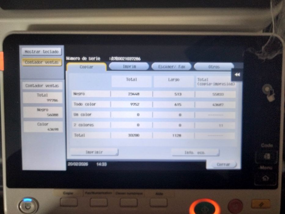 Impressora Multifuncional Konica Minolta Bizhub C258