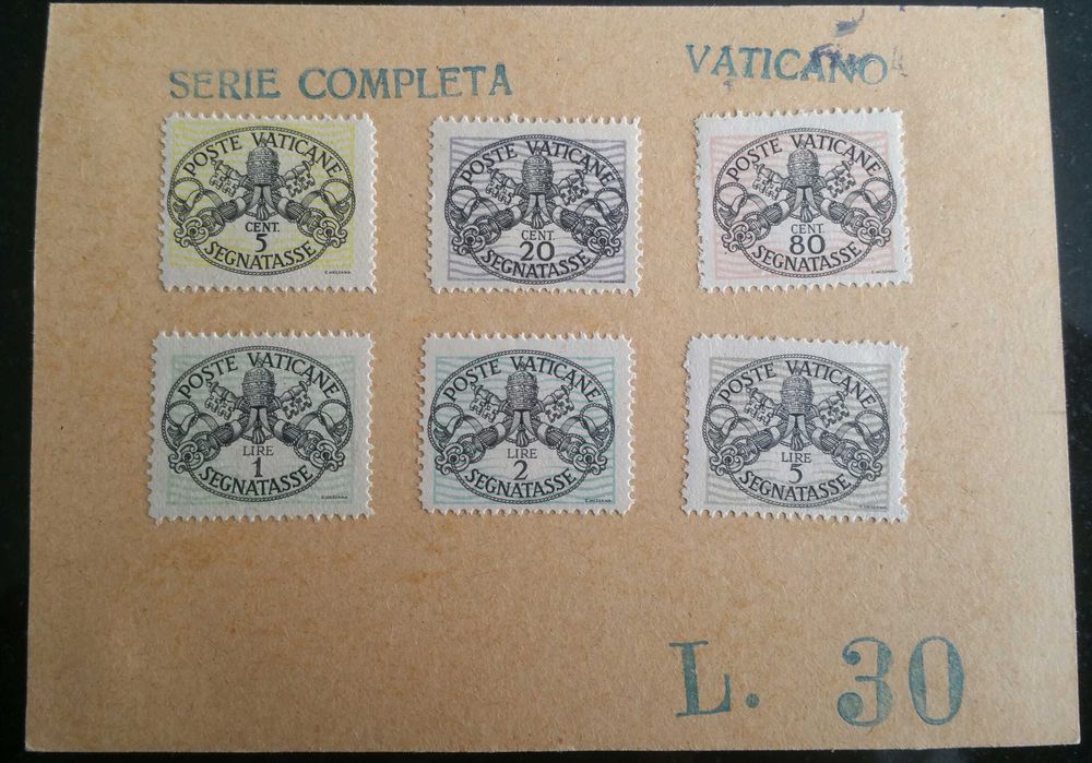 Filatelia selos do Mundo Vaticano