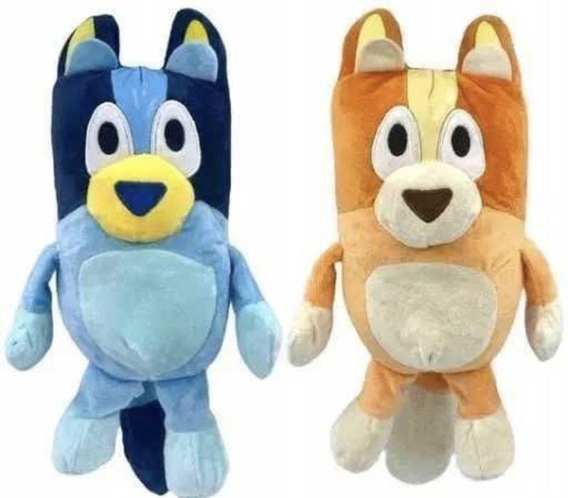 BINGO i BLUEY 40cm Zestaw Maskotka  Pluszak Zabawka PRZYTULANKA BLUEY