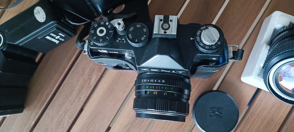 Máquina Fotográfica Analógica ZENIT 12XP SLR + 2 Lentes + Flash!