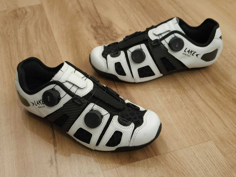 Sapatos de Ciclismo Lake CX242 Wide Carbon "Termo-moldáveis" Novos