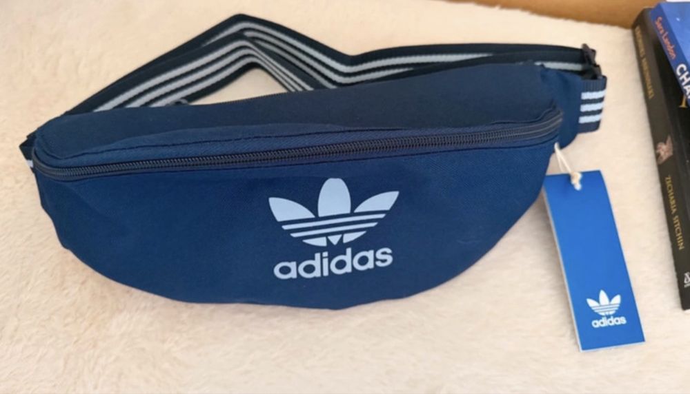 Nerka Adidas Originals niebieska saszetka nowa z metką