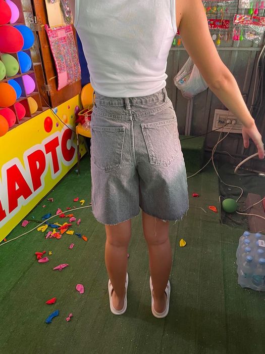 Джинсові шорти бермуди