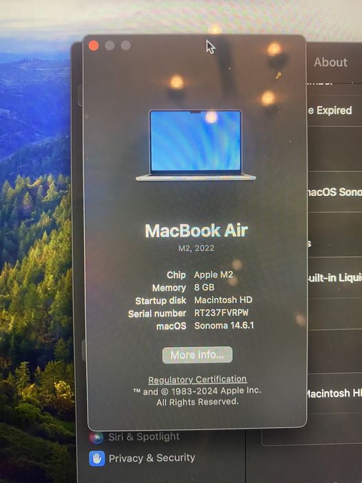 Macbook Air M2 512/8gb