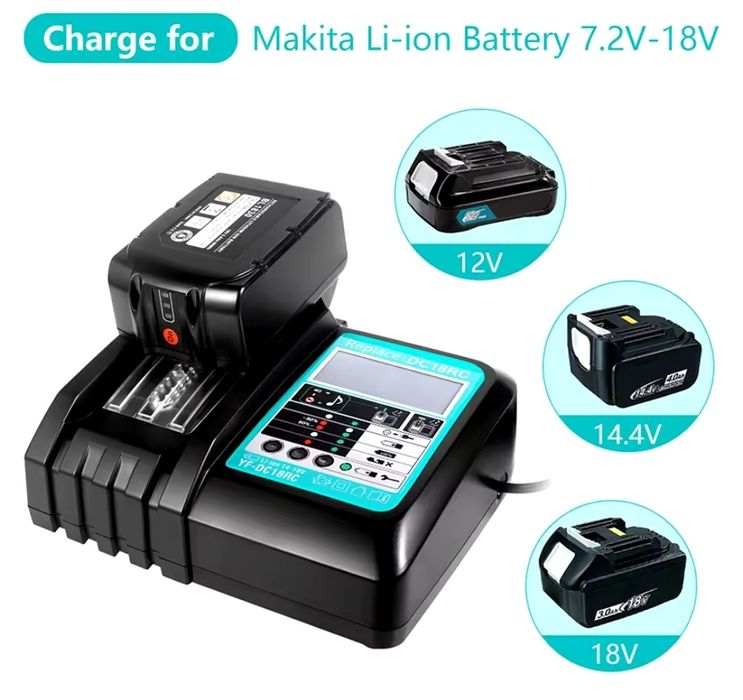 Makita DC18RC Зарядний пристрій 3А 6А
