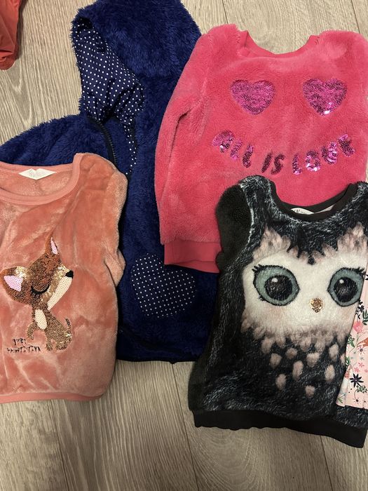 Bluzy cieple plus sukienka