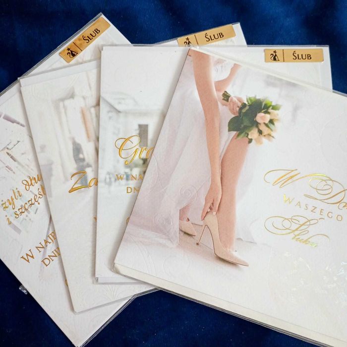 Karnet na banknoty dla PARY MŁODEJ na gotówkę -życzenia -kartka na ślub