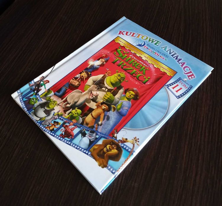 SHREK TRZECI Kultowe Animacje DreamWorks' książka + film DVD