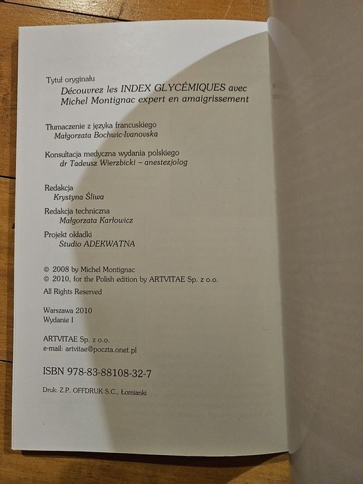 Tajemnice indeksu glikemicznego Michel Montignac