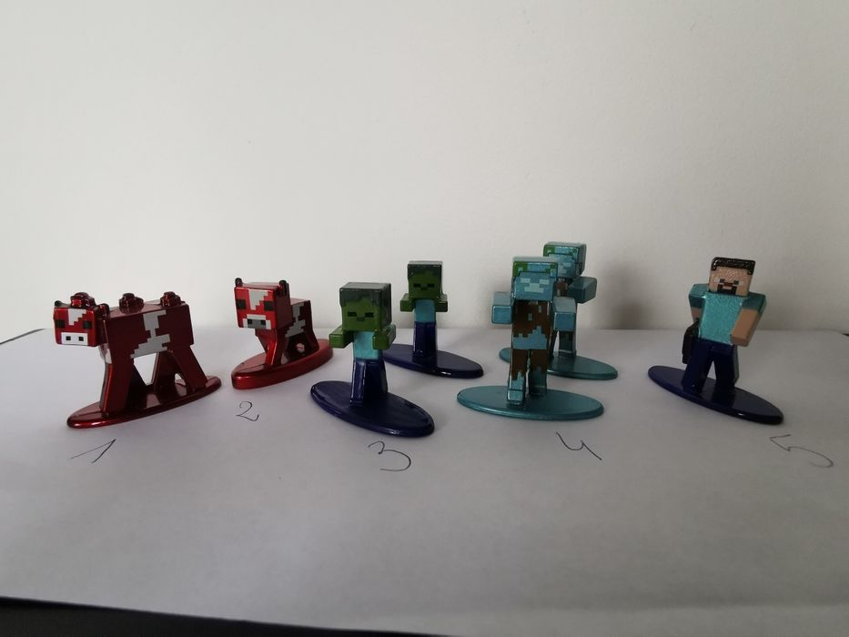 Figurki metalowe mincraft