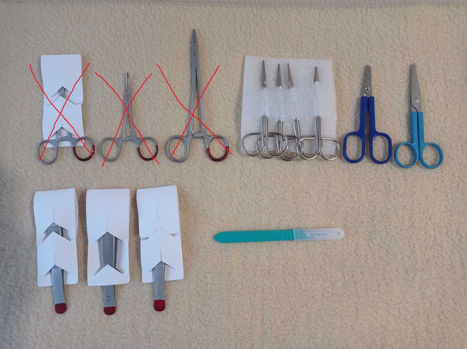 НОВЫЙ хирургич. медицинский инструмент скальпель пинцет ножницы