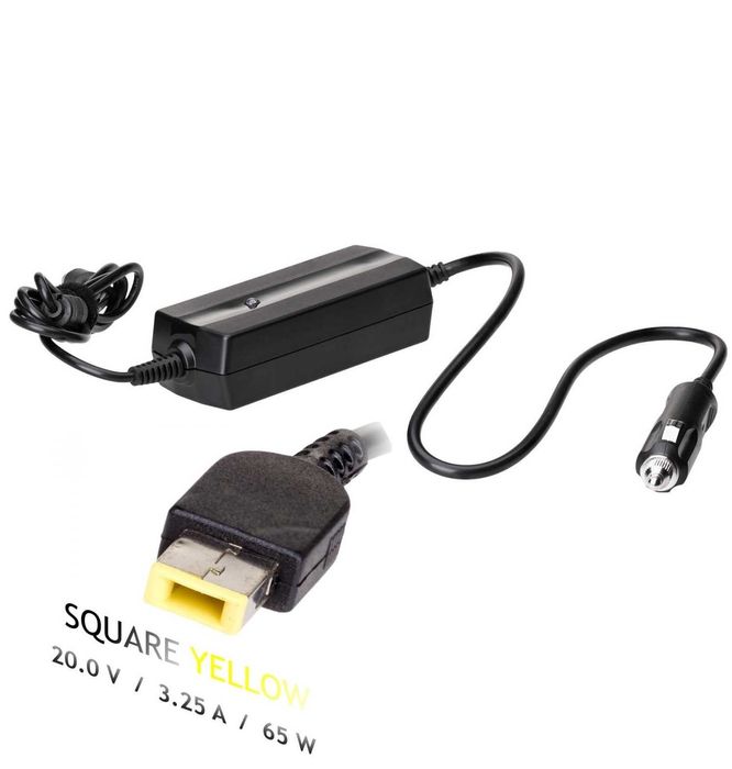 Zasilacz samochodowy  do laptopa LenovoAK-ND-41 20V 3.25A 65W Slim Tip