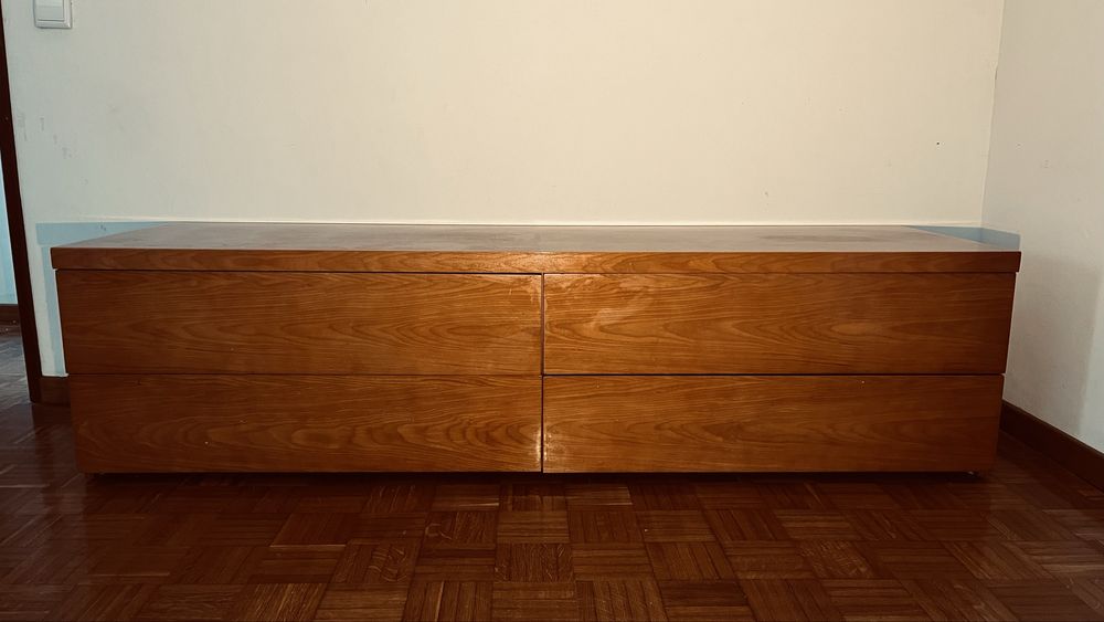 Movel TV 180 x 52 x 46,5 em madeira carvalho Urban Line