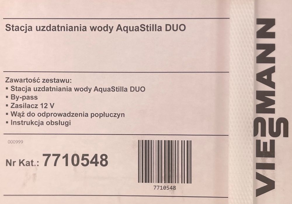 Viessmann AquaStilla Duo Stacja uzdatniania wody NOWA KOMPLETNA !
