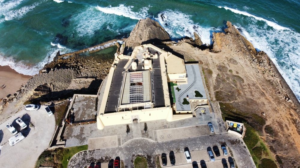 Imagens aéreas com recurso a drones.