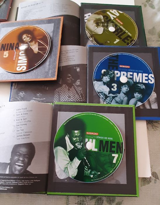 5 livros com cd "Genios do Soul"