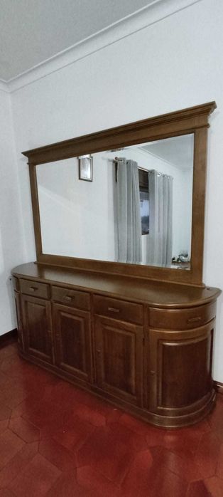 Conjunto de mesa jantar + 6 cadeiras + Móvel + mesa centro