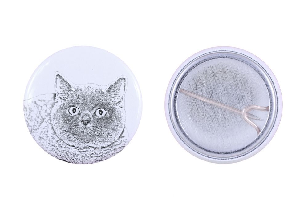 Brytyjski krótkowłosy przypinka z kotem mała Art-Dog